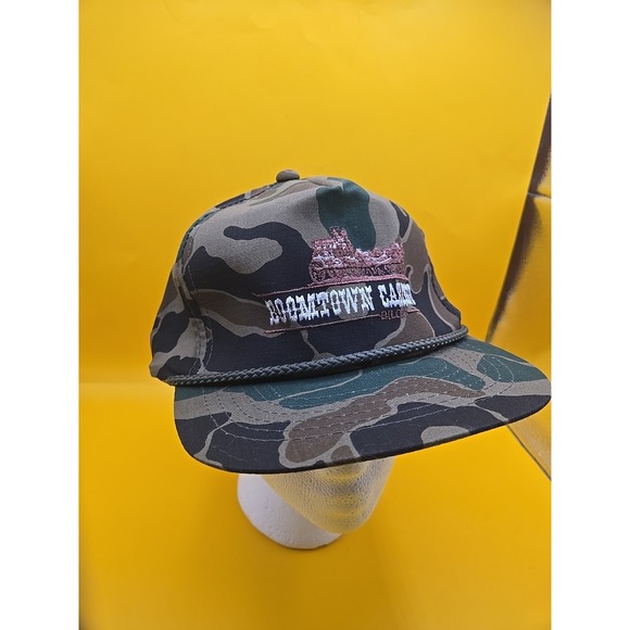 Cubs Cap Other - Vintage 90s Boomtown Casino Biloxi Hat Camo Snapback ROPE Cap NEW Deadstock